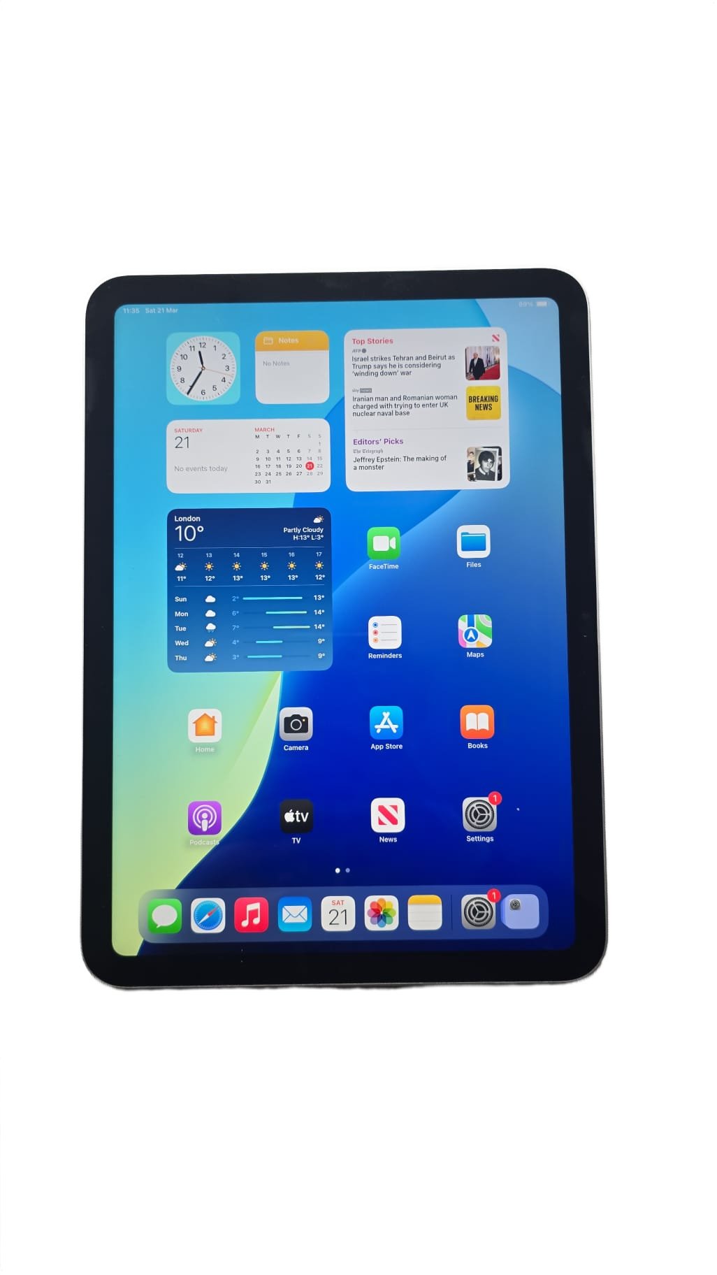 IPAD 10TH 64GB Unboxed Silver