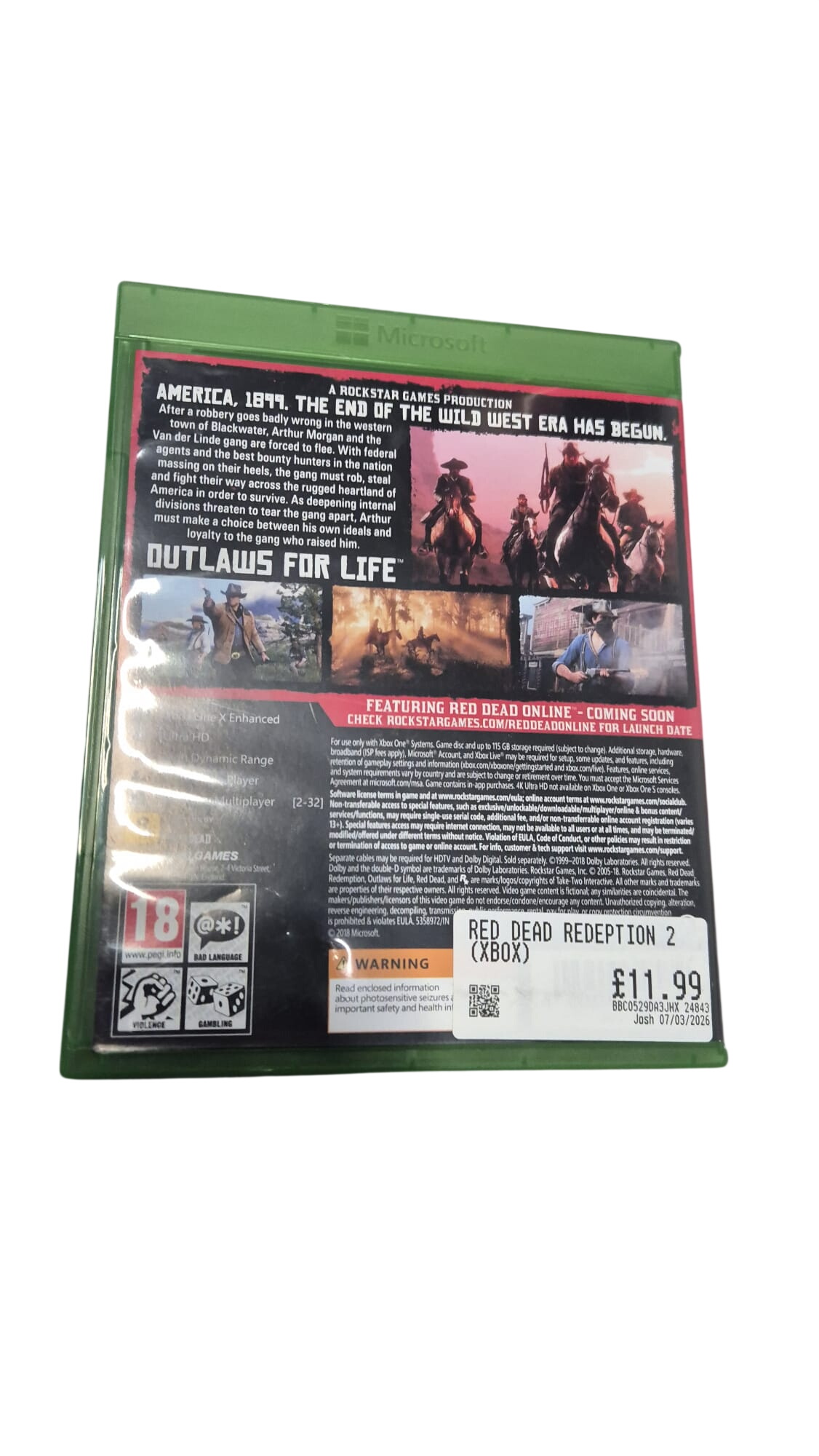 Red Dead Redeption 2 (Xbox)