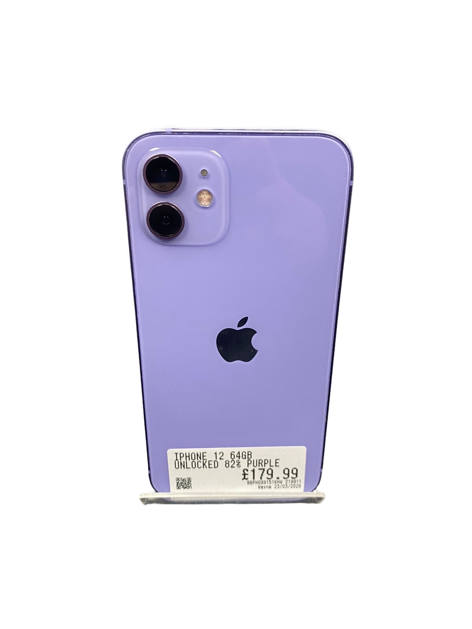 Iphone 12 64Gb Unlocked 82% Purple