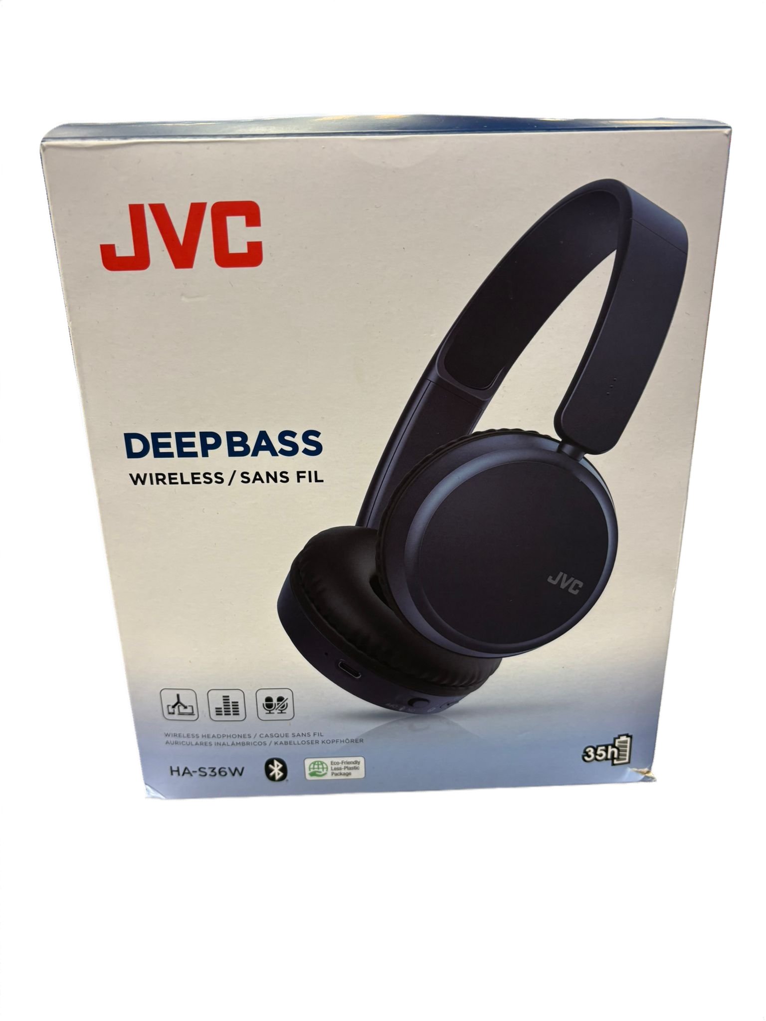 JVC HA-S36W Headphones New