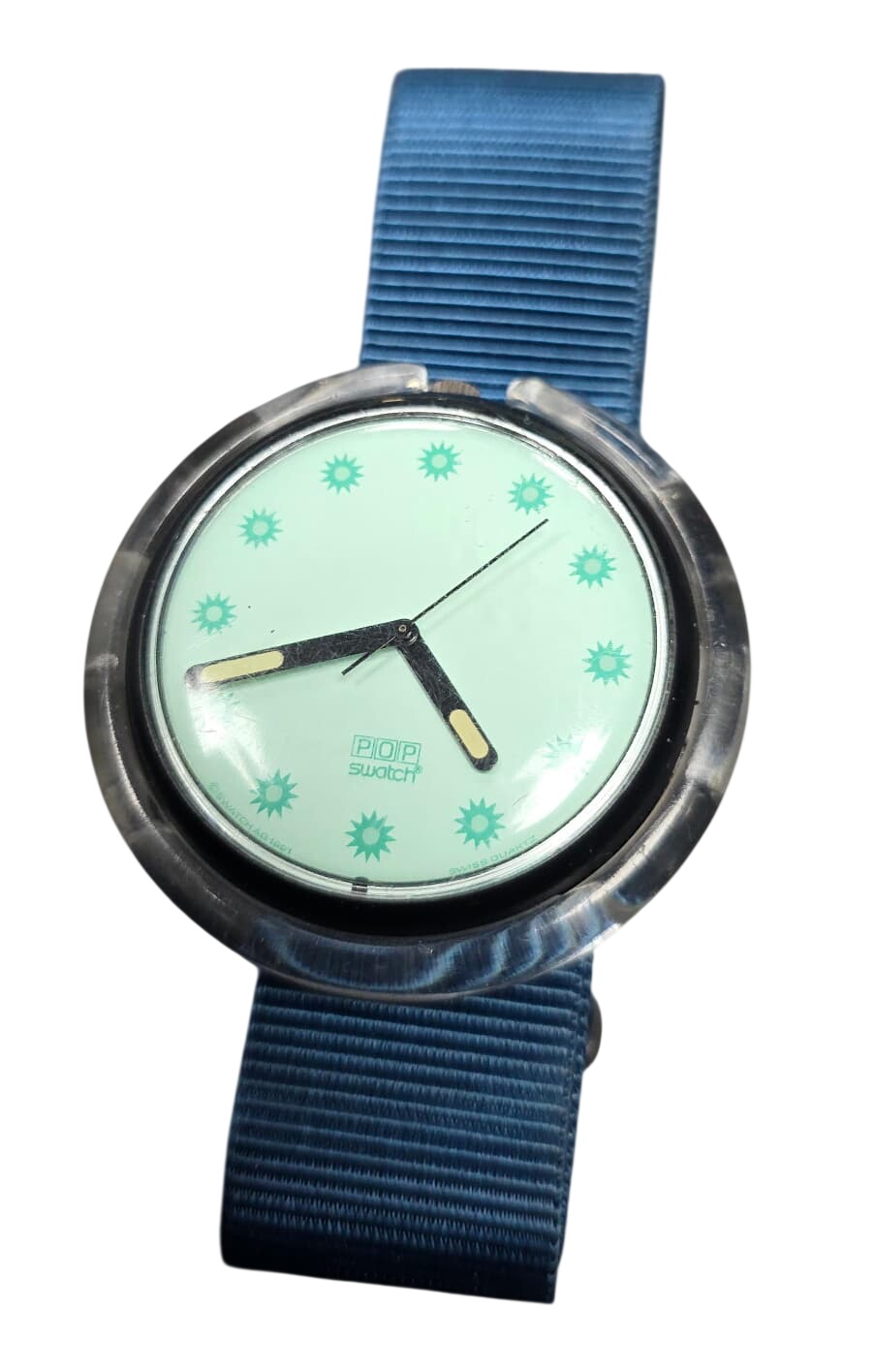 Swatch Pop Green Face Watch