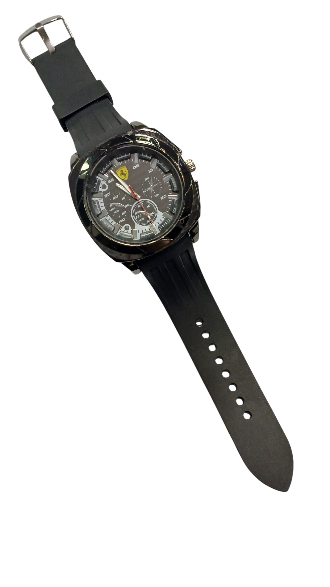 Ferrari Scuderia Watch – Black Rubber Strap