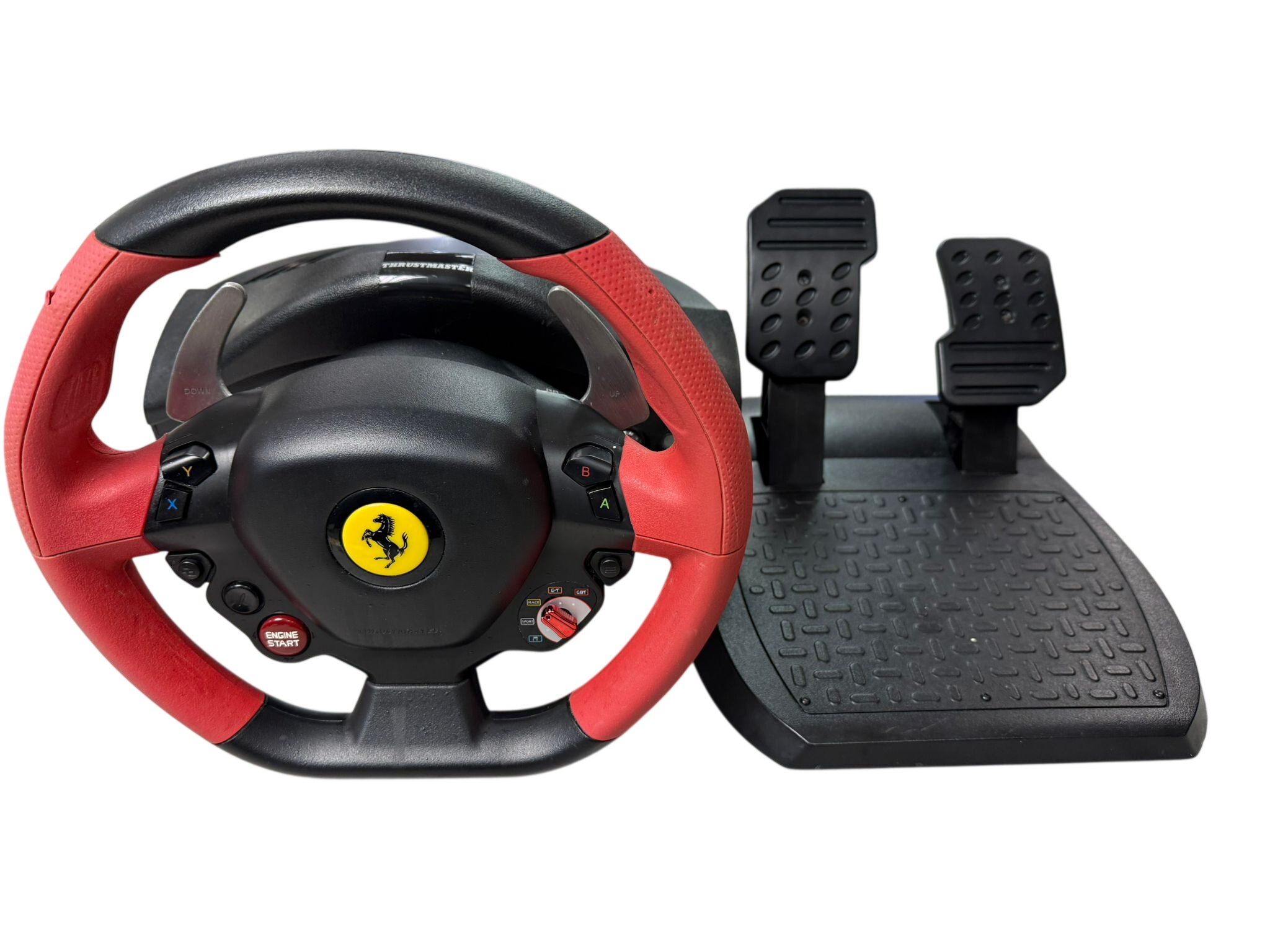 Thrustmaster Ferrari 458 Spider Steering Wheel With Foot Pedals - Red/Black (Xbox One)