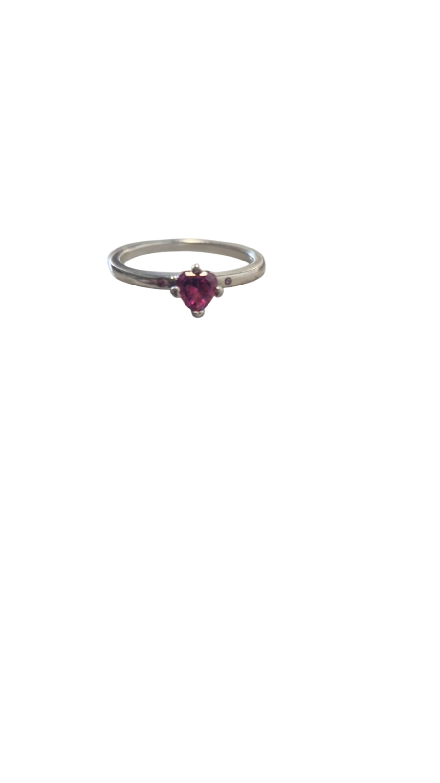 Pandora 925 ALE Pink Heart Ring