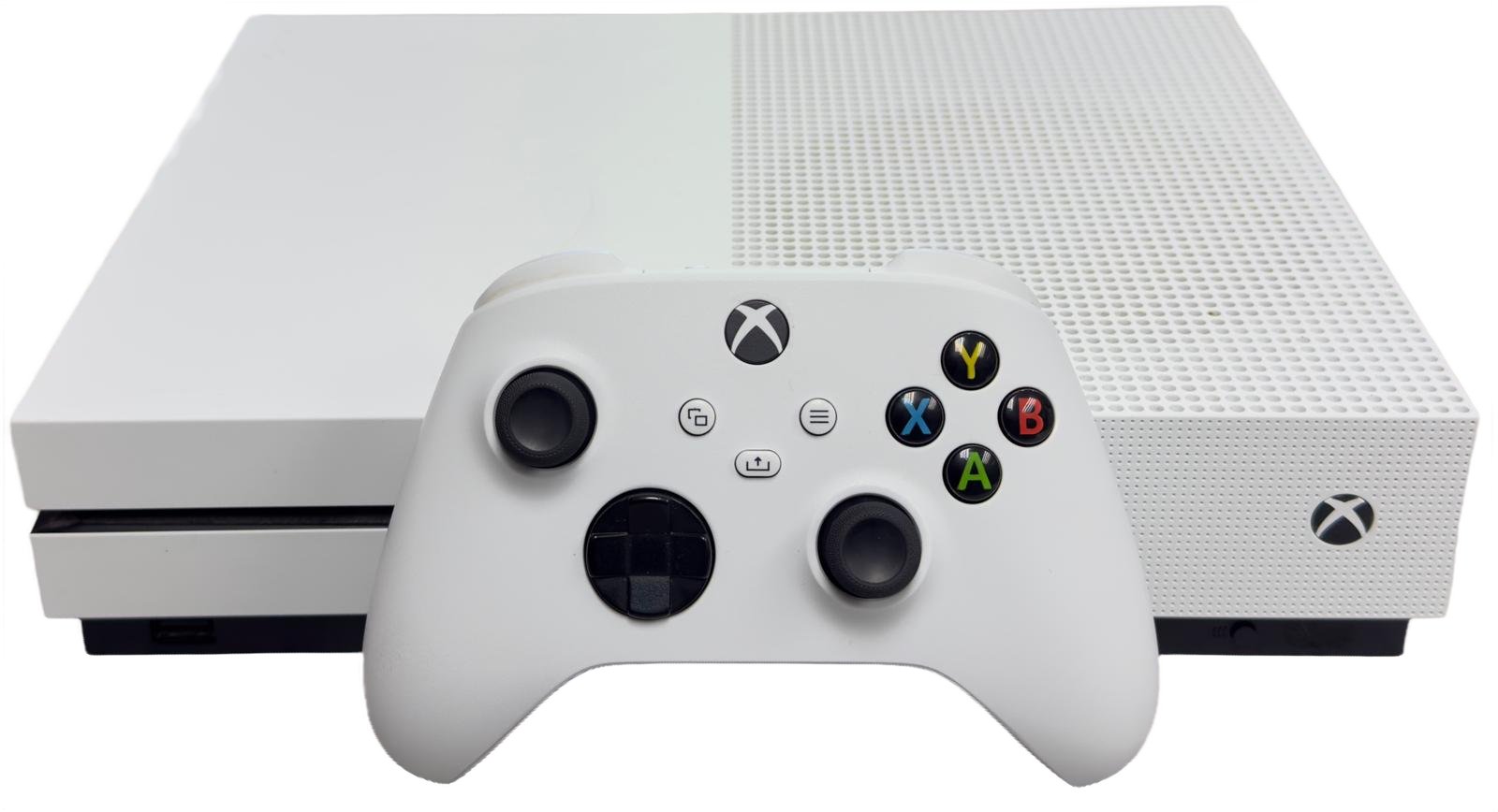 Microsoft Xbox One S Console - 1TB - White With Controller And All Wires