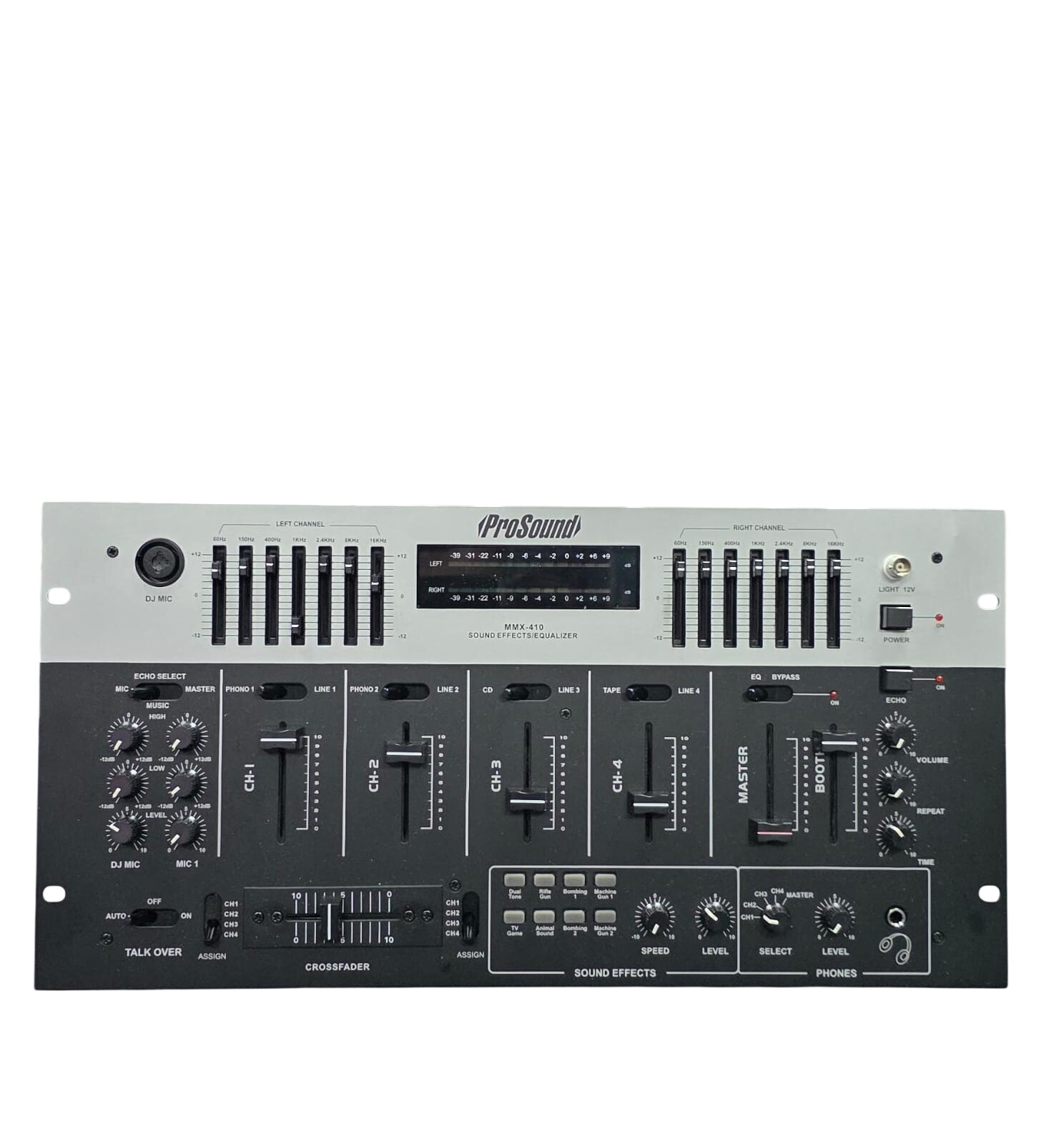 Prosound MMX-410 Pro Mixer – Sound Effects & Equalizer Mixer