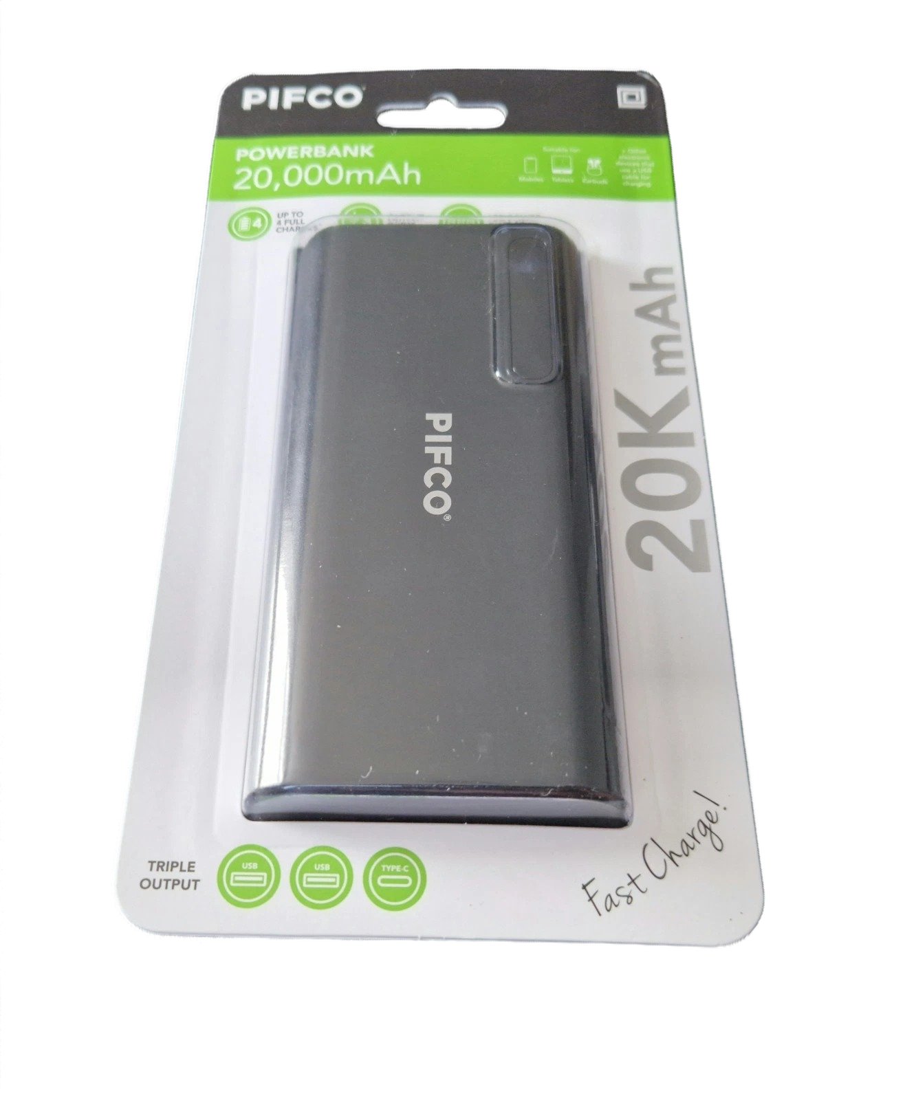 PIFCO 20,000Mah Powerbank - New