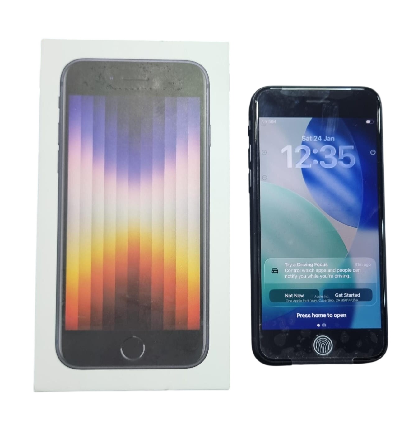 Apple - iPhone SE - 3rd Generation - Midnight - 98% Battery - 64GB - Boxed - No Charger