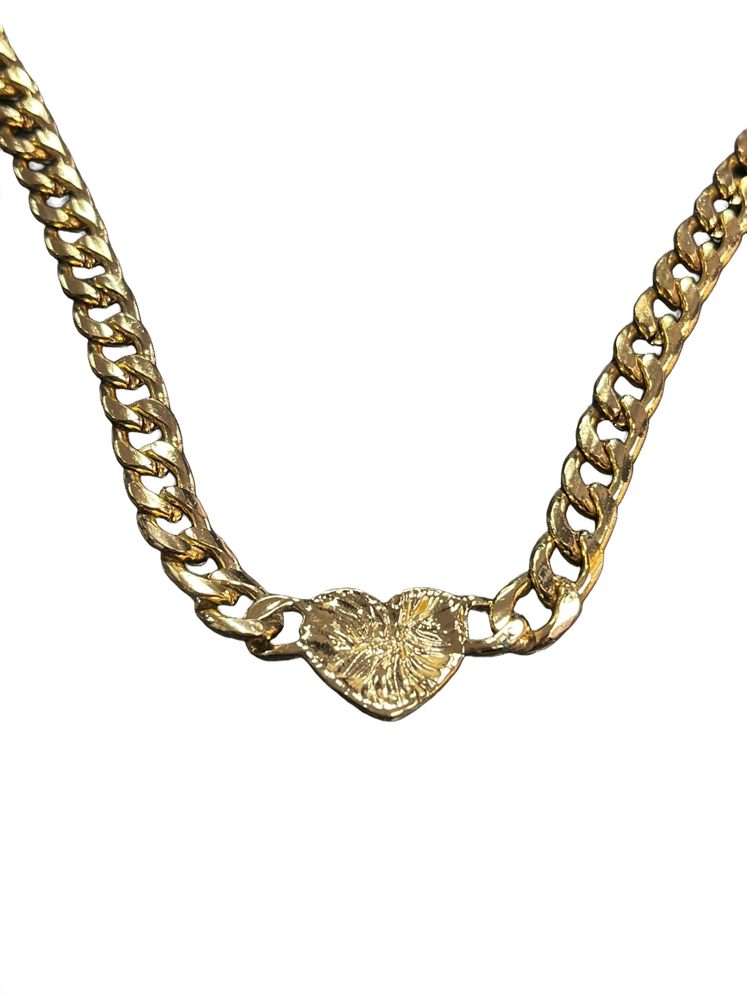 Cosmetic Chain With Glass Heart