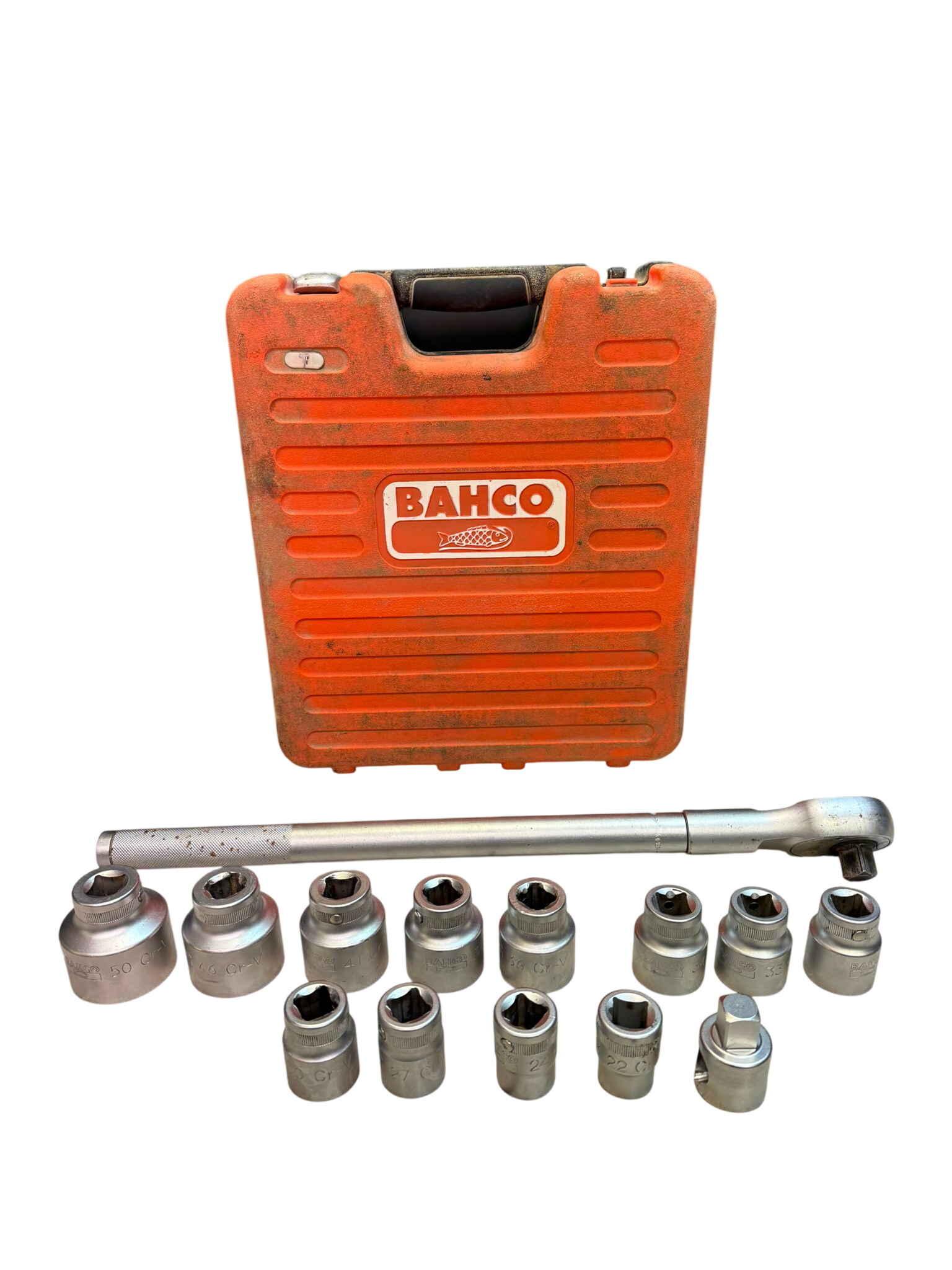 Bahco SLX 17 3/4″ Drive 17 Piece Metric Socket Set 22-50mm (Missing 2 Pieces)