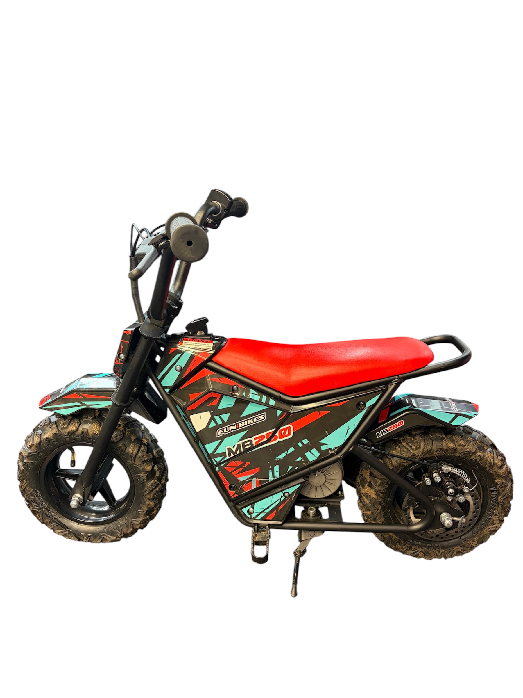 FunBikes MB250 250w 24v 6/6 43cm SLA Red Electric Kids Mini Bike **Collection Only**