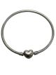 Pandora Bangle With Heart Clasp