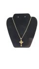 18Gm 9Ct Cross And Chain