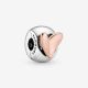 Pandora Rose Gold Heart Spacer