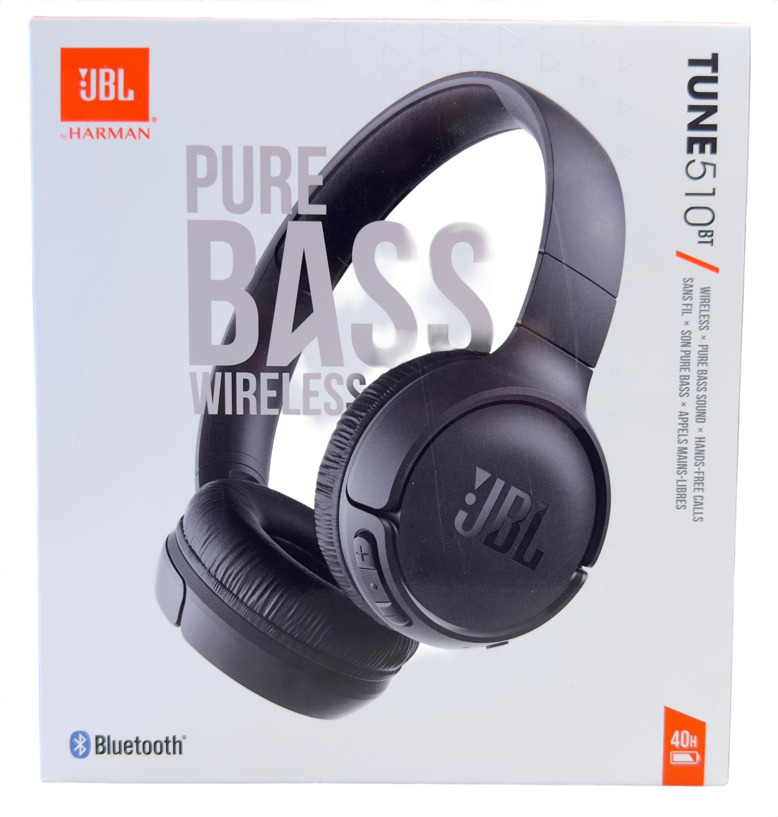 JBL Tune510BT Pure Bass Wireless Bluetooth Headphones - Boxed/Sealed