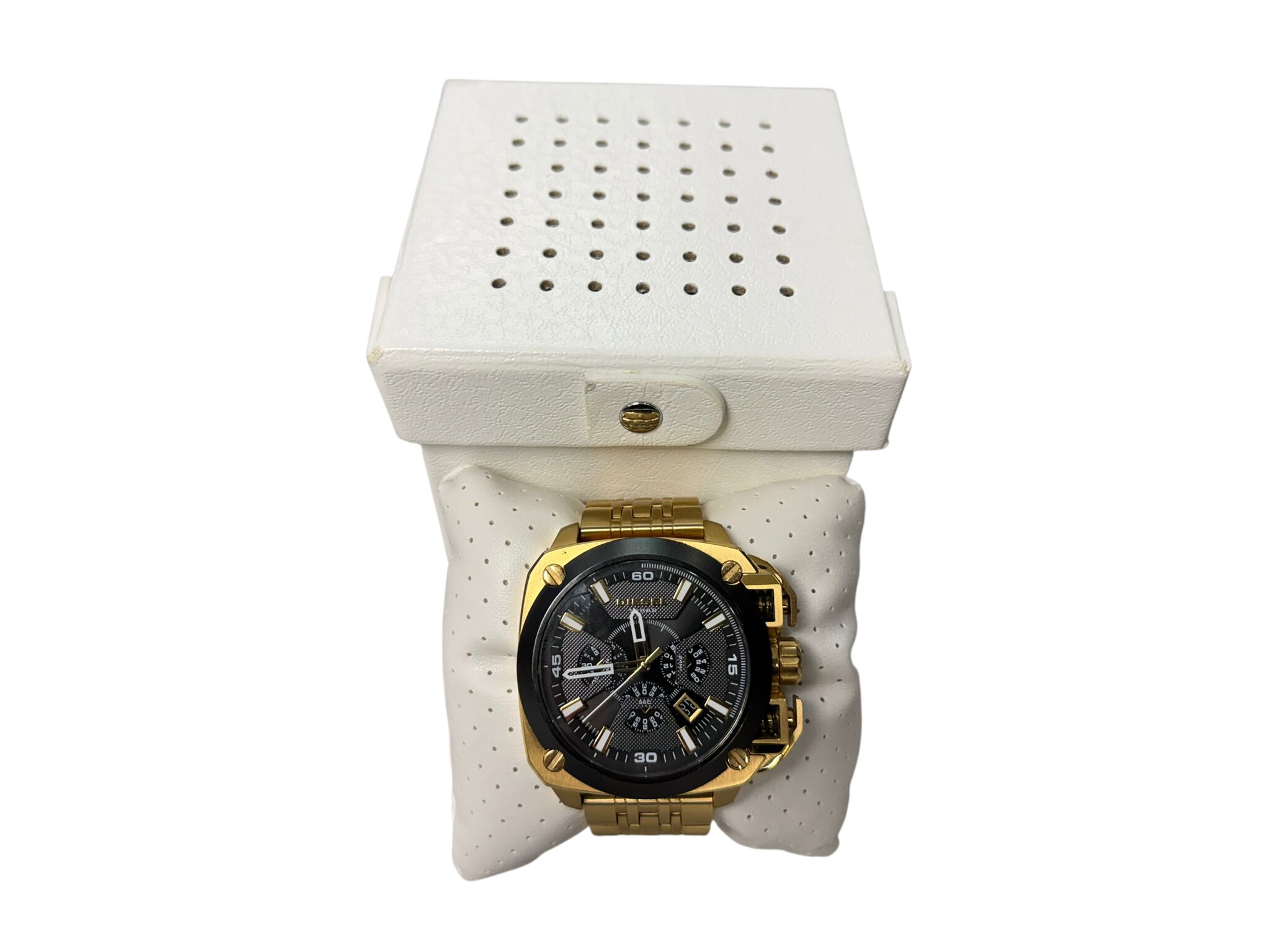Diesel Mens BAMF Watch DZ7378 Gold And Black Tone